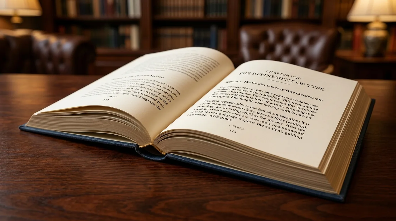 The typographic finish of a book laid out with Vellum, with its reputation for the best print quality, available only on Mac