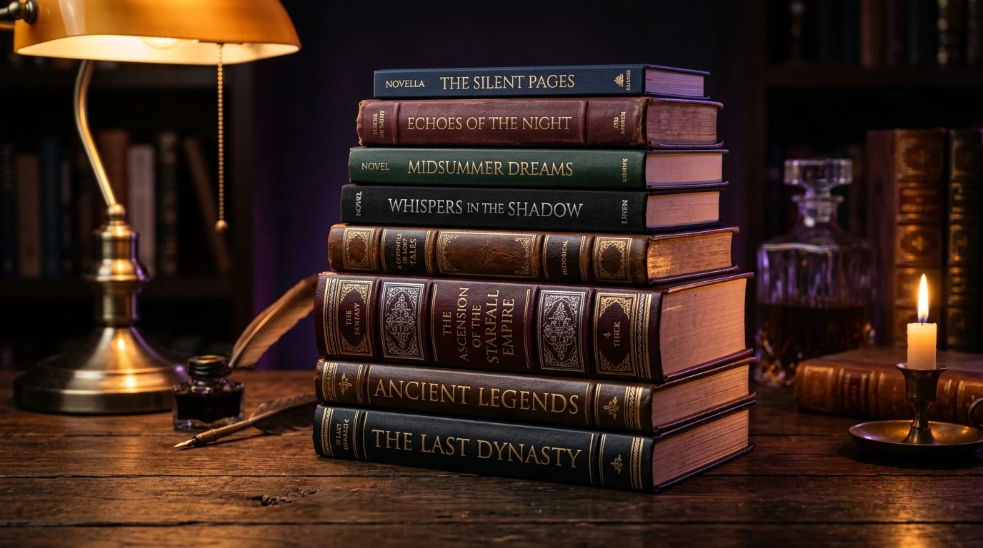 Estanterías con libros de distintos géneros y grosores, del relato breve a la saga de fantasía épica