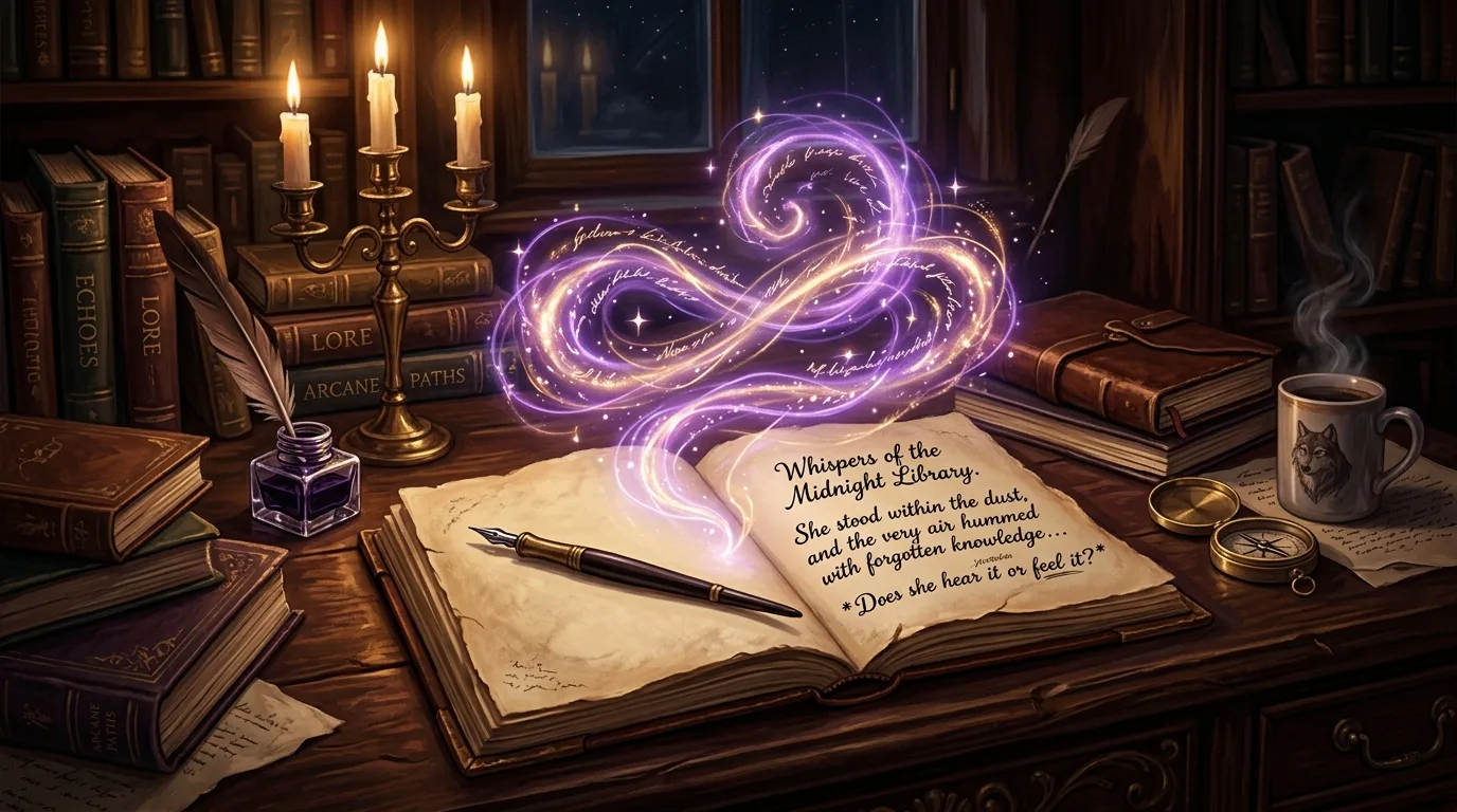 Aura, der KI-Assistent von Scriptum, schlägt Ideen vor und merkt sich den ganzen Roman, ohne für den Autor zu schreiben